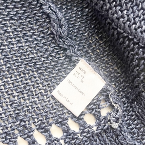 Wrap 100% Linen Cardigan Sweater - Picture 8 of 10
